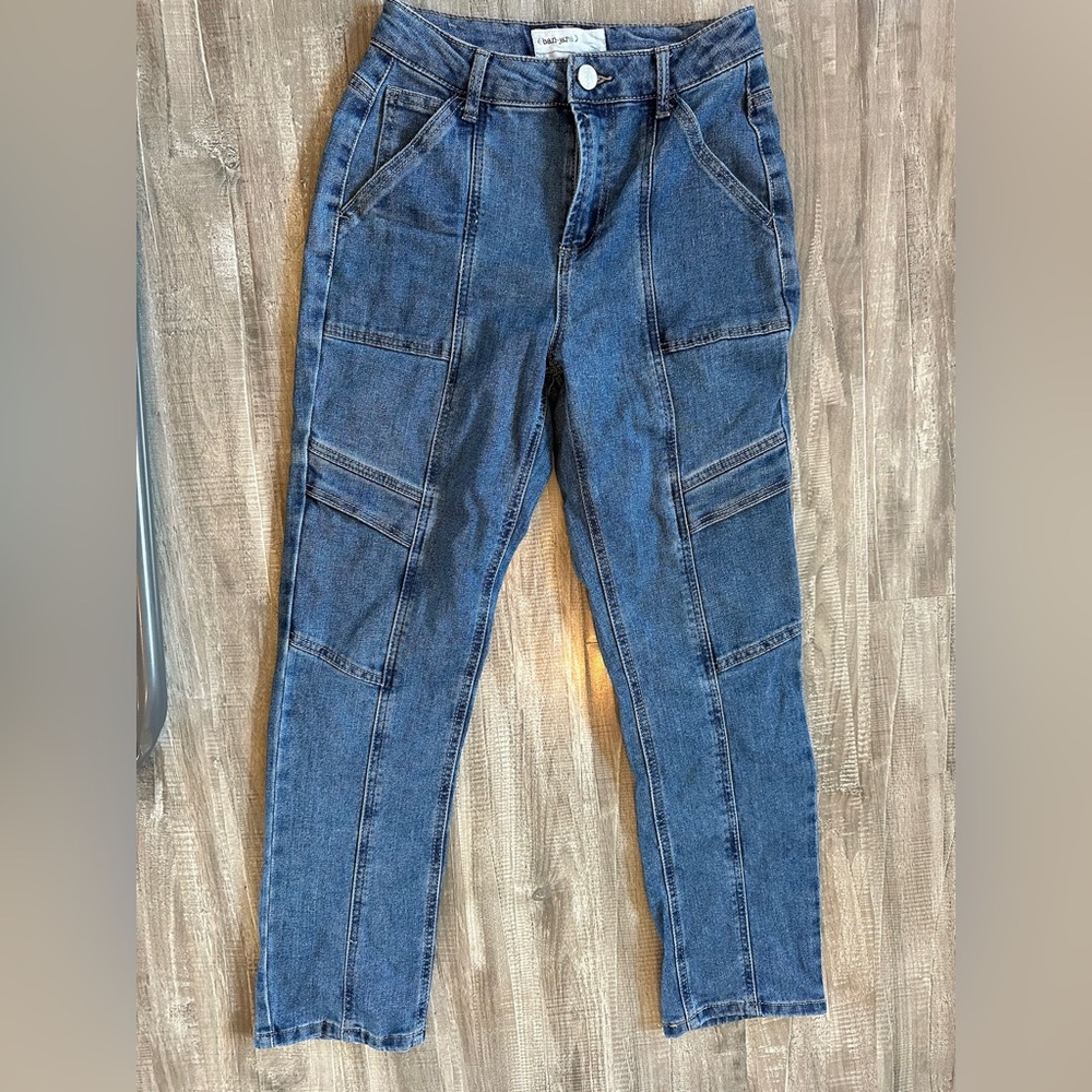 Stylish Blue Straight Leg Jeans